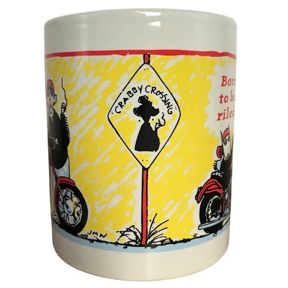 Hallmark Shoebox Maxine "Born To Be Riled" Motorcycle Ceramic Coffee Mug - Picture 4 of 8